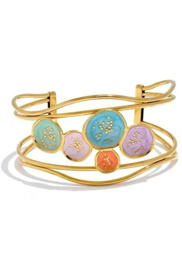 Gold Renkli Mineli Bileklik