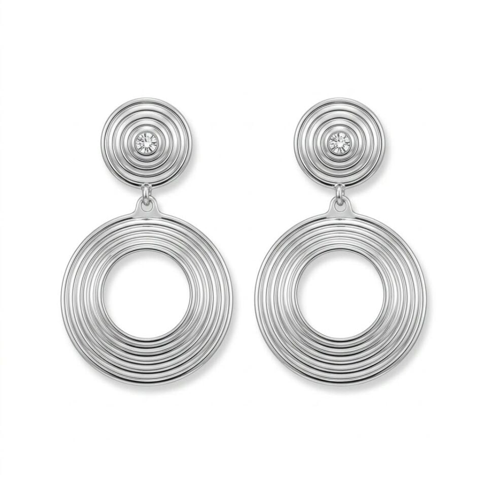 Silver Spiral Küpe
