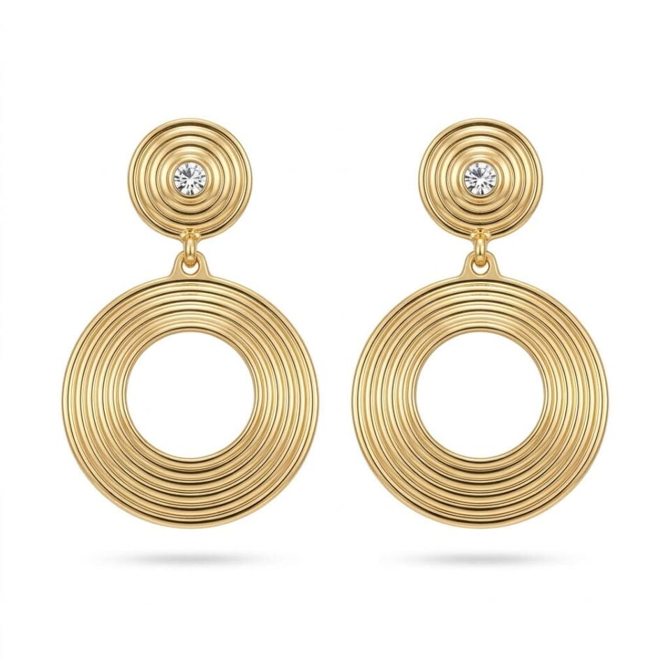 Gold Spiral Küpe