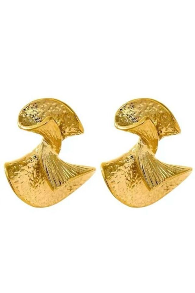 Kıvrımlı Çelik Vip Küpe