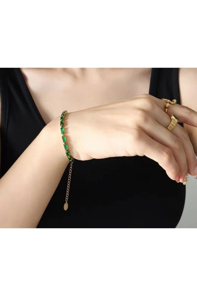 Yeşil Taşlı Bileklik