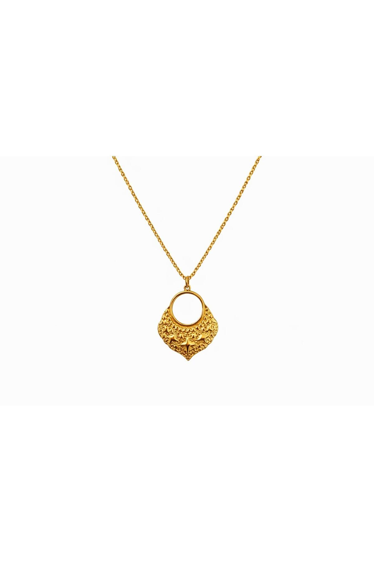 Yıldız Figürlü Çelik Kolye