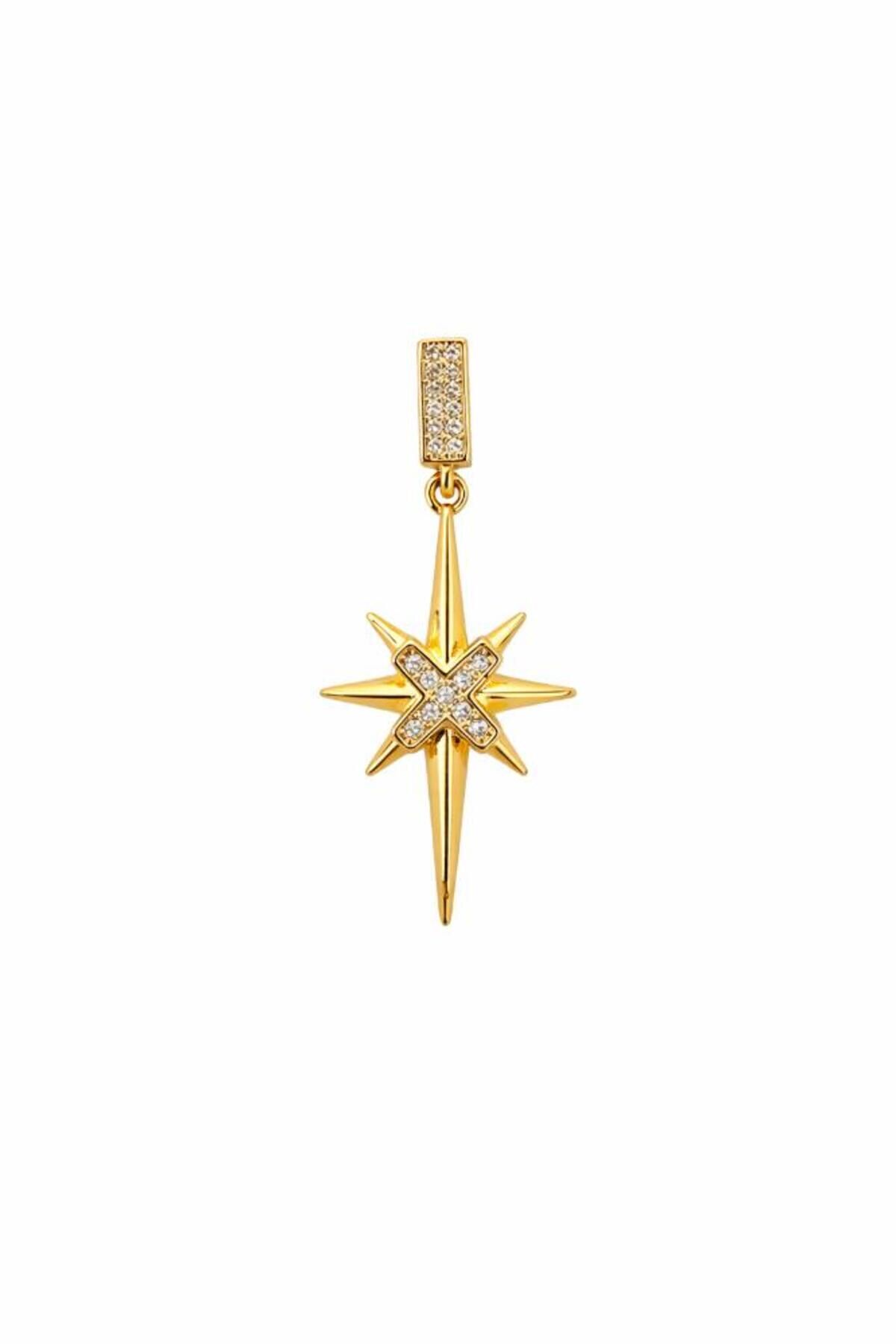 Zirkon Taş Kutup Yıldızı Charm