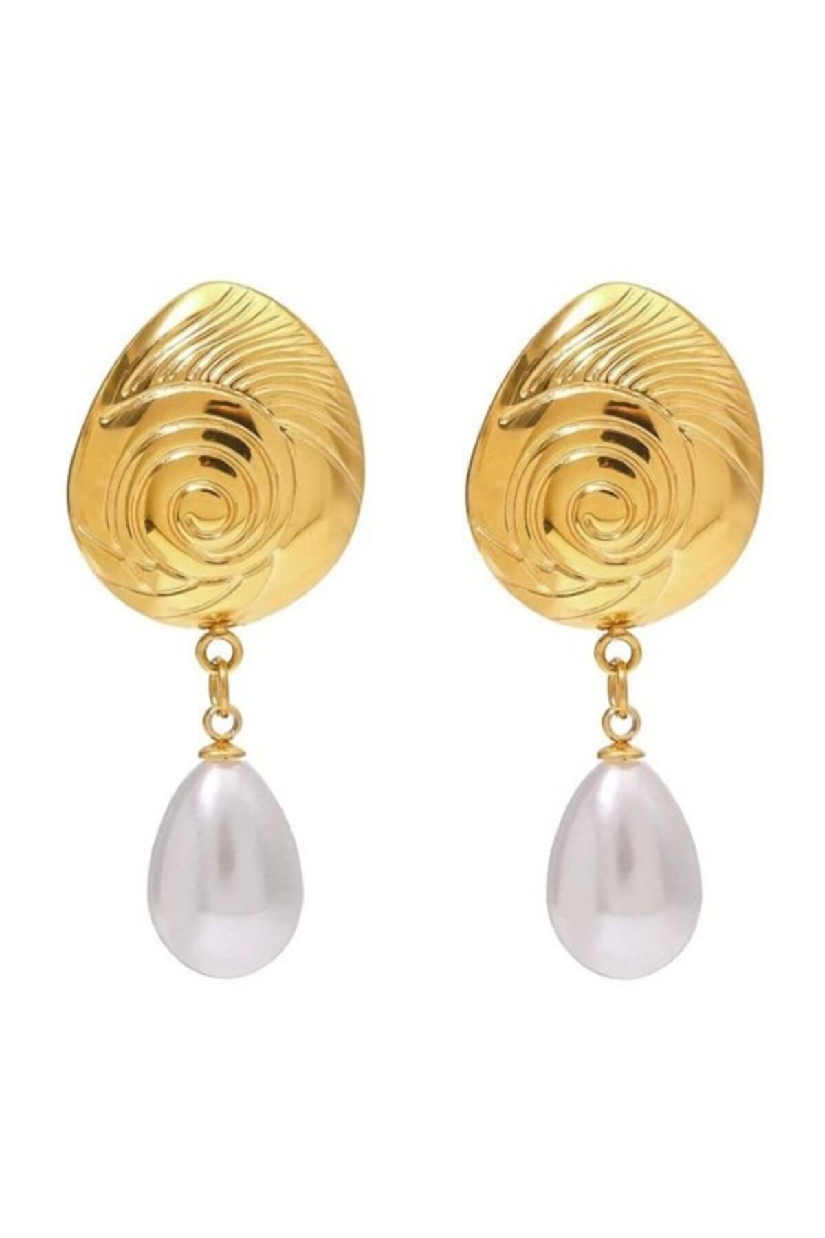 İnci Sallantılı Vip Küpe