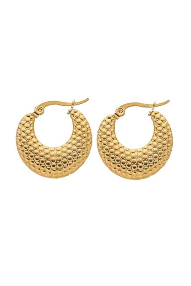 Halka Gold Çelik Küpe