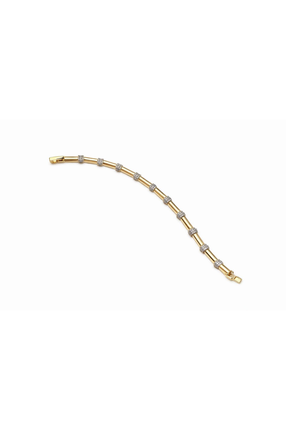 Gold Renkli Zirkon Taşlı VIP Serenay Bileklik