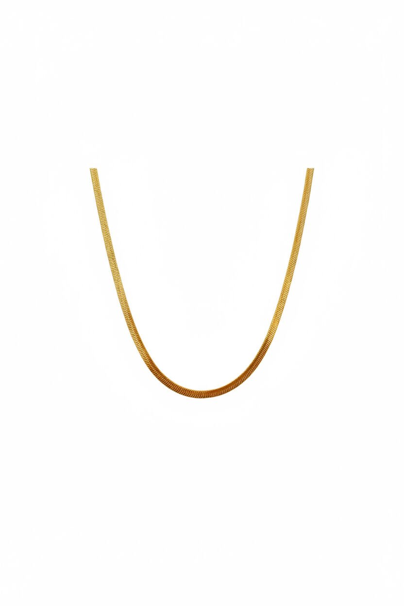 Gold İtalyan Çelik Kolye