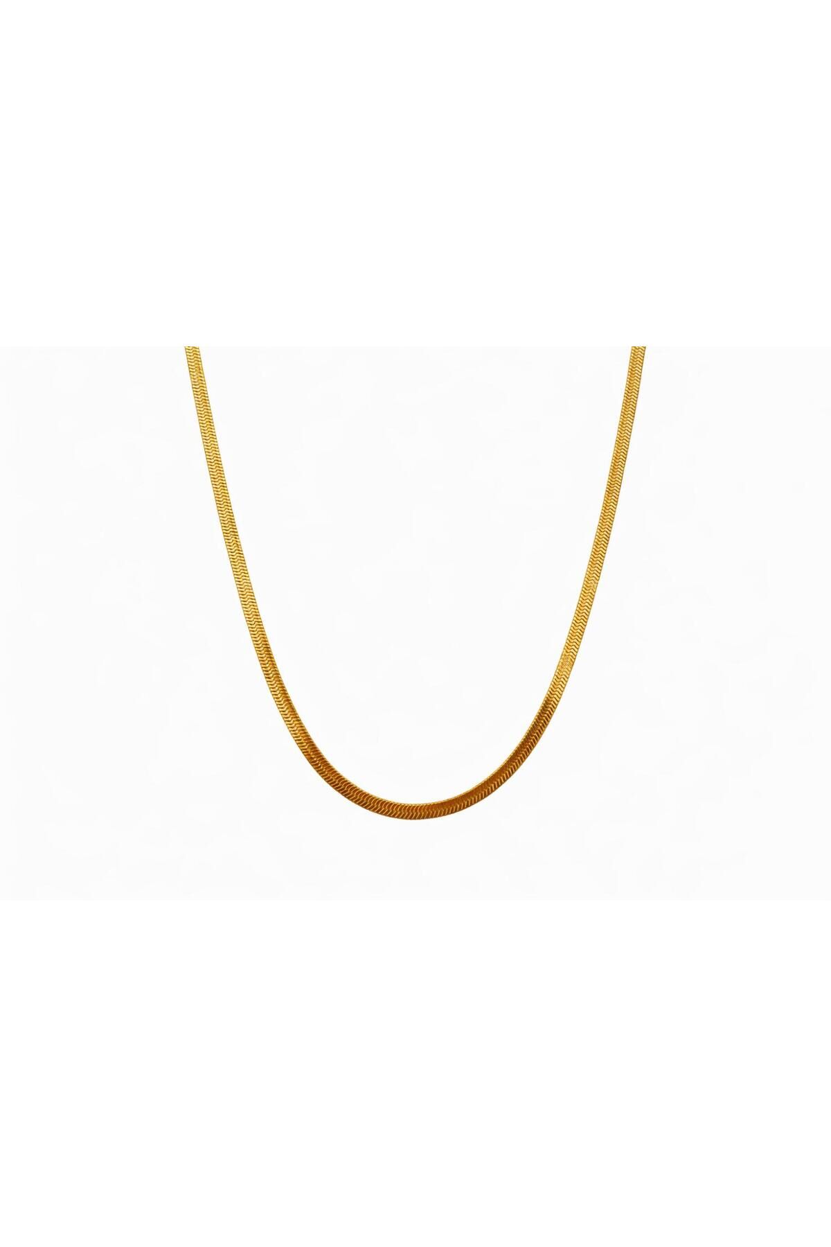 Gold İtalyan Çelik Kolye