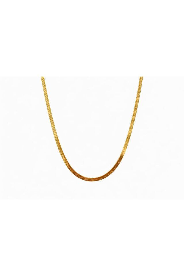 Gold İtalyan Çelik Kolye