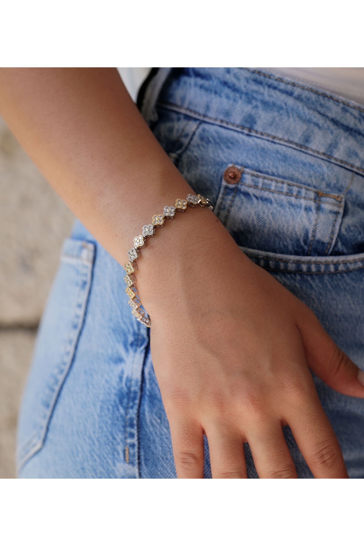 VCA Modeli Zirkon Kaplama VIP Bileklik