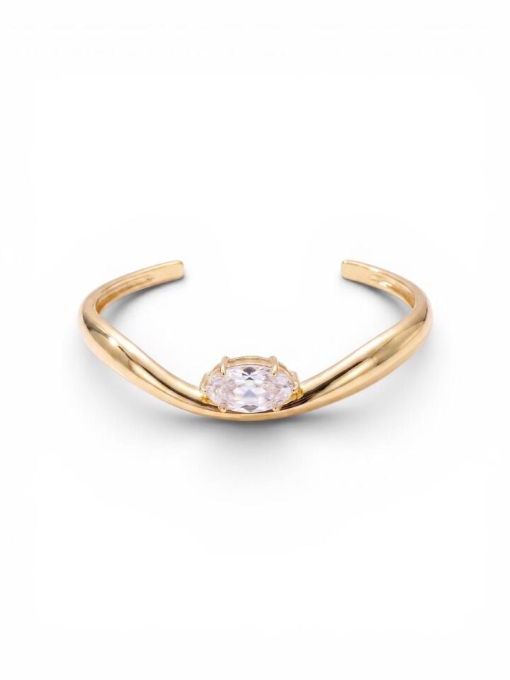 Oval Taşlı Markiz Bileklik