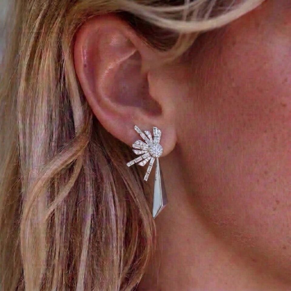 Silver Konfeti Küpe