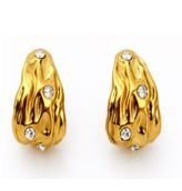 Zirkon Taşlı Minik Halka Küpe