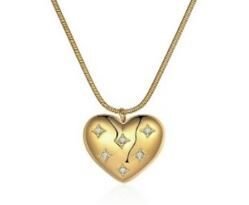 Zirkon Taşlı Love Kolye