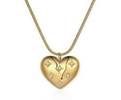 Zirkon Taşlı Love Kolye