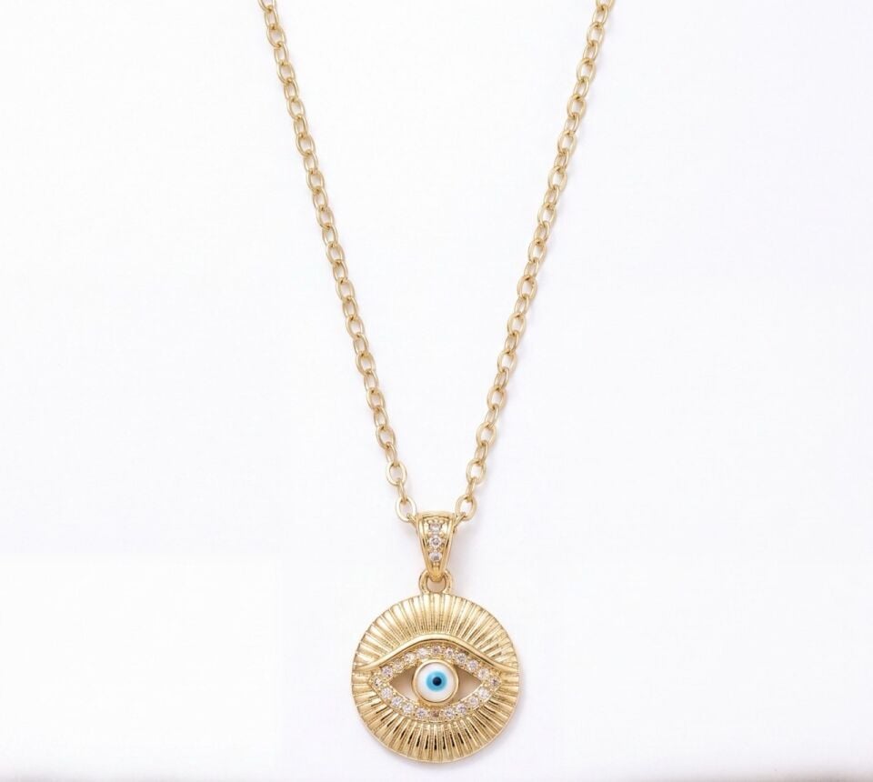 Göz İkon Nazar Kolye