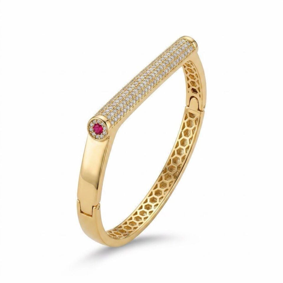 Gold Zirkon Bileklik