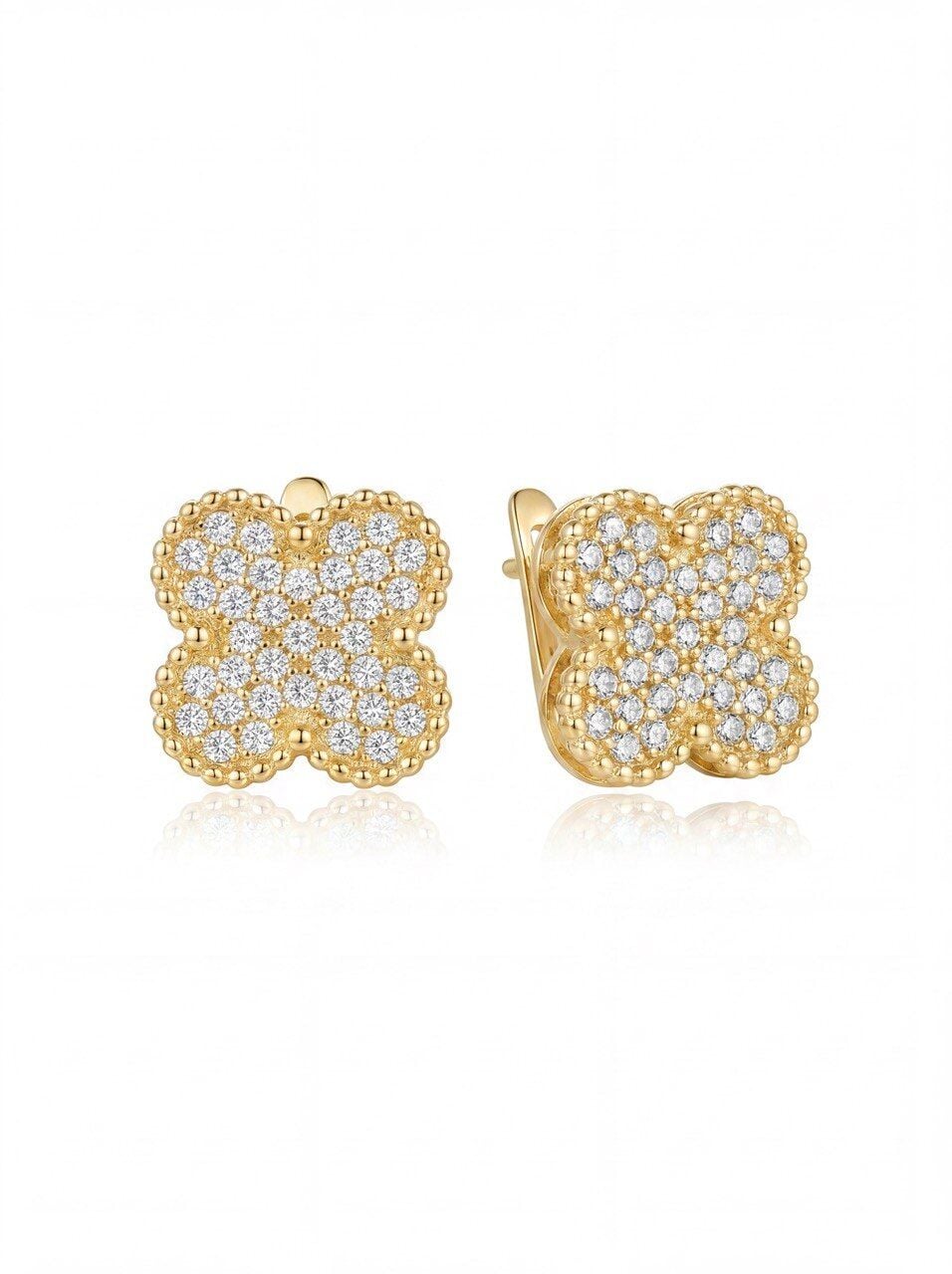18K Gold Renk Tasarım Küpe