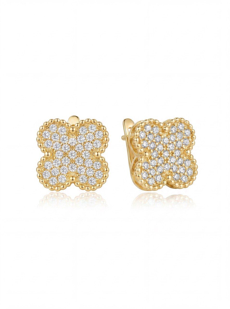 18K Gold Renk Tasarım Küpe