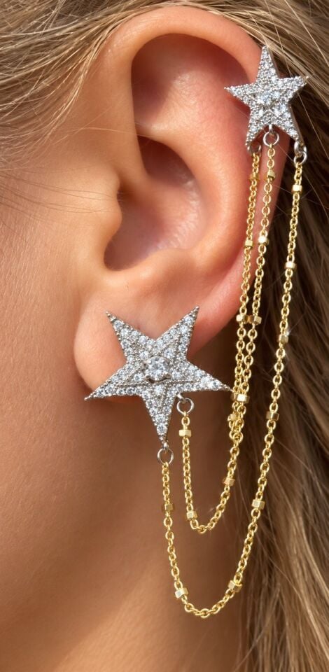 Star Kıkırdak Küpe
