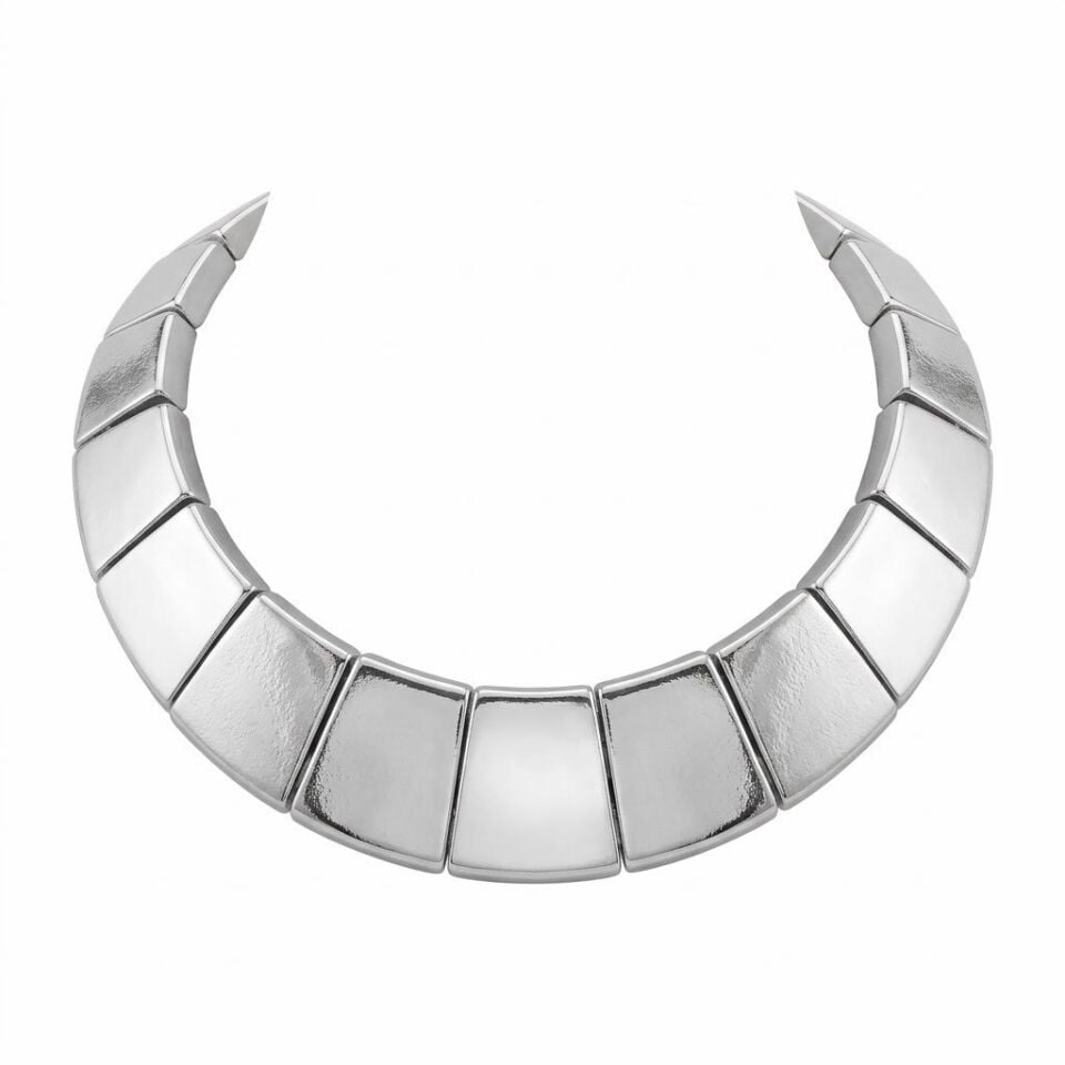 Silver Plaka Kolye